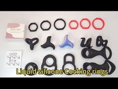 Platinum silicone cock rings for men