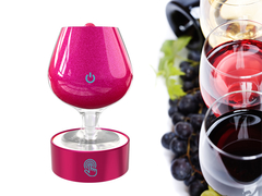 Wine glass rose massager